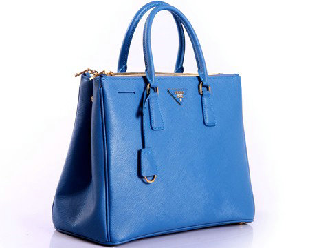 2014 Prada saffiano calfskin tote bag BN1786 lake blue